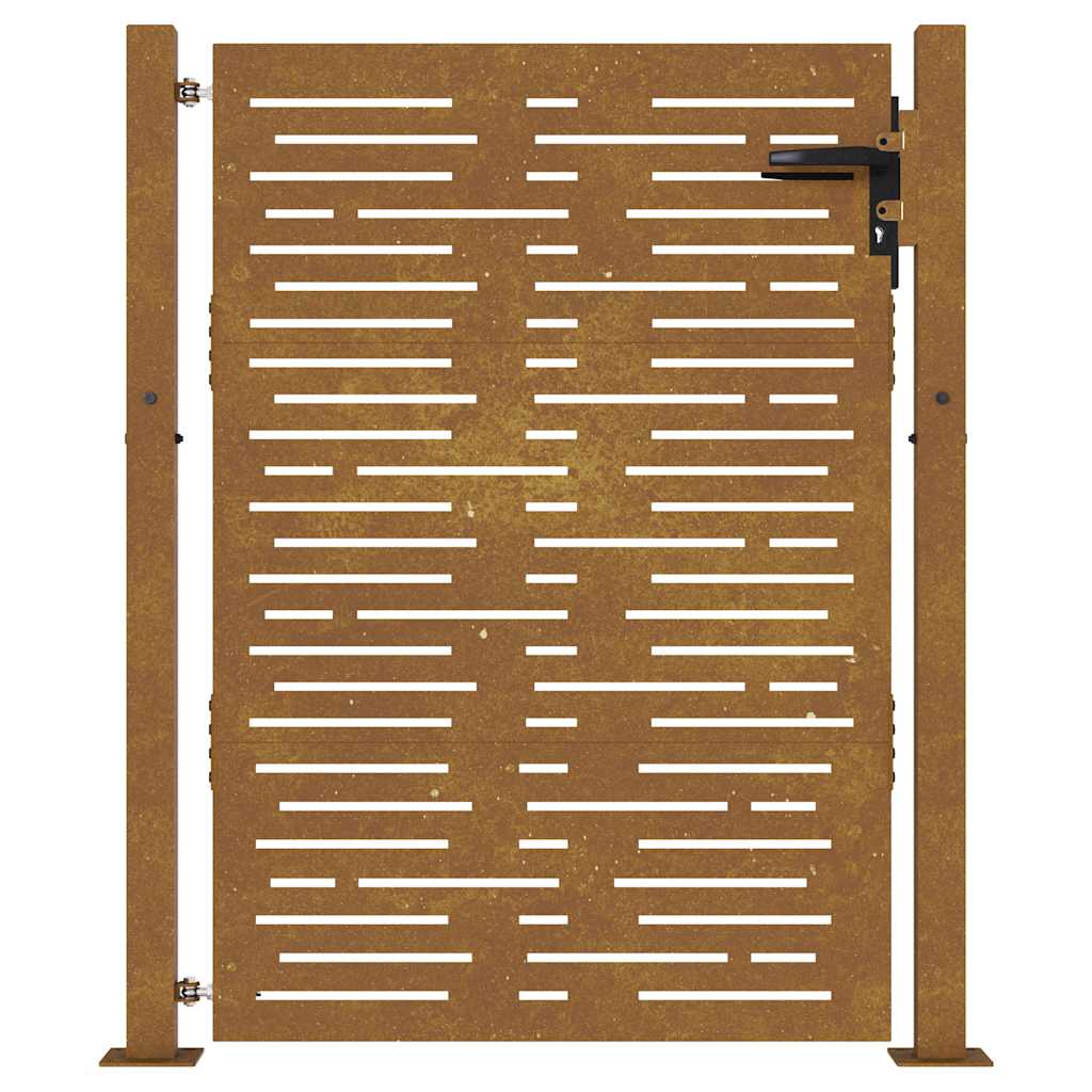 Poort 100x150 cm vierkant cortenstaal is nu te koop bij PeponiXL, paradijselijk wonen!