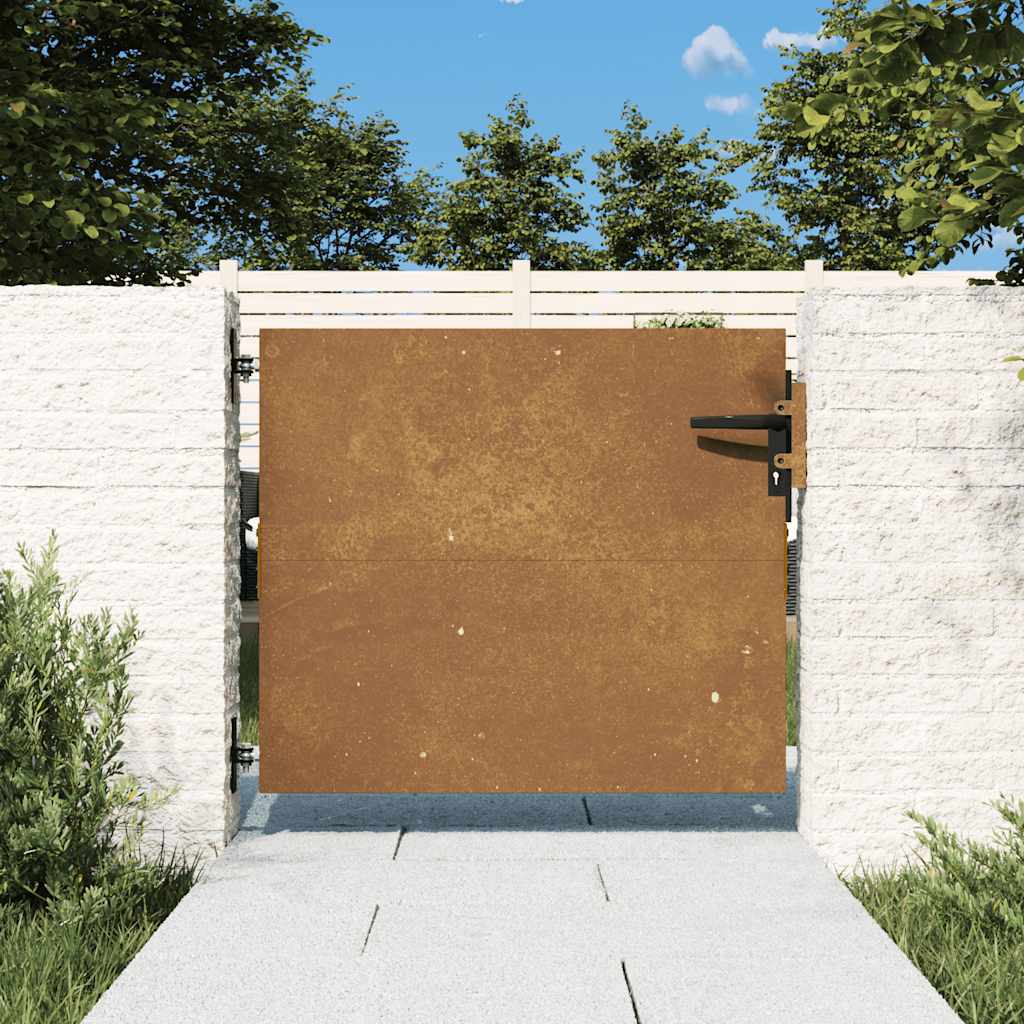 Poort 85x125 cm cortenstaal is nu te koop bij PeponiXL, paradijselijk wonen!