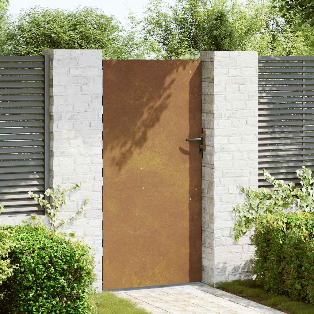 Poort 85x200 cm cortenstaal is nu te koop bij PeponiXL, paradijselijk wonen!