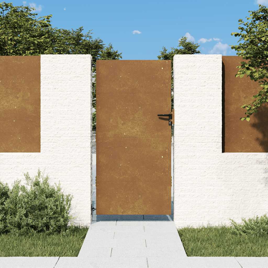 Poort 85x200 cm cortenstaal is nu te koop bij PeponiXL, paradijselijk wonen!