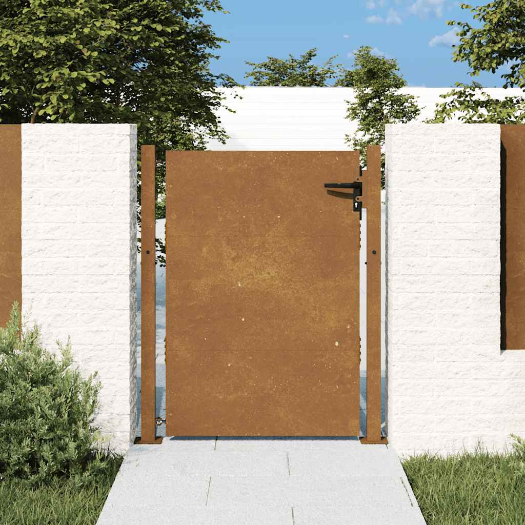 Poort 100x125 cm cortenstaal is nu te koop bij PeponiXL, paradijselijk wonen!