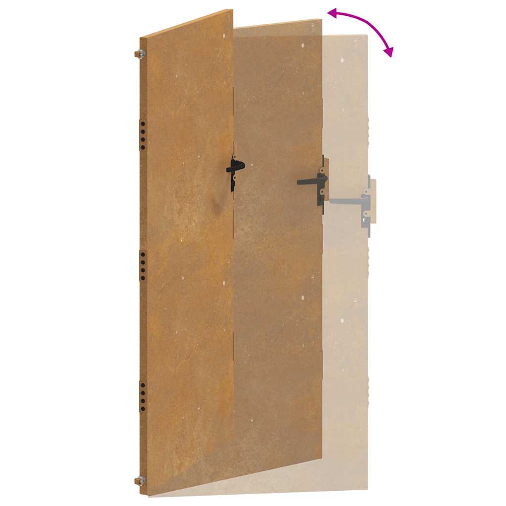 Poort 100x200 cm cortenstaal is nu te koop bij PeponiXL, paradijselijk wonen!