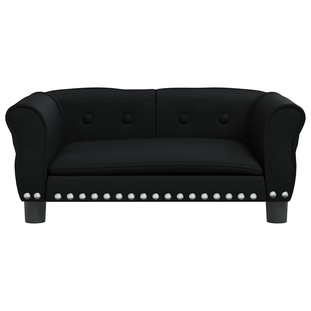 Hondenmand 70x45x30 cm kunstleer zwart is nu te koop bij PeponiXL, paradijselijk wonen!