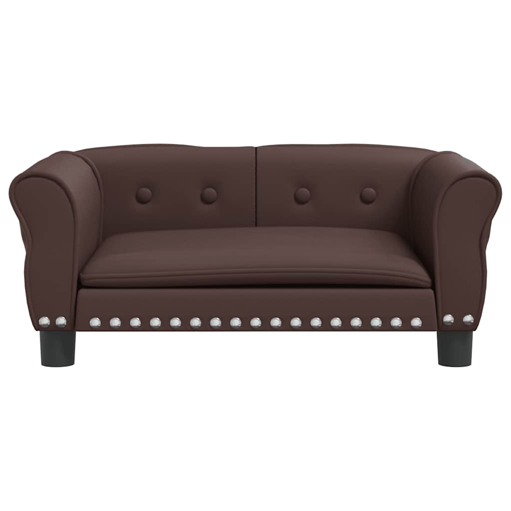 Hondenmand 70x45x30 cm kunstleer bruin is nu te koop bij PeponiXL, paradijselijk wonen!