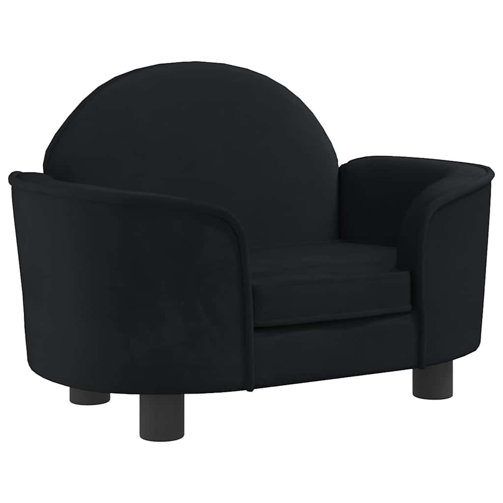 Hondenmand 66x40x45 cm fluweel zwart is nu te koop bij PeponiXL, paradijselijk wonen!