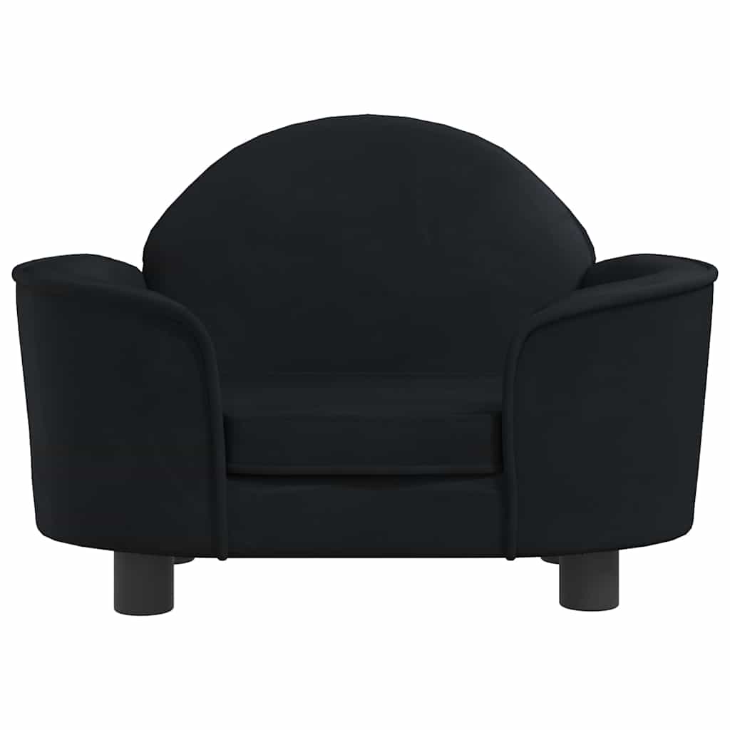 Hondenmand 66x40x45 cm fluweel zwart is nu te koop bij PeponiXL, paradijselijk wonen!