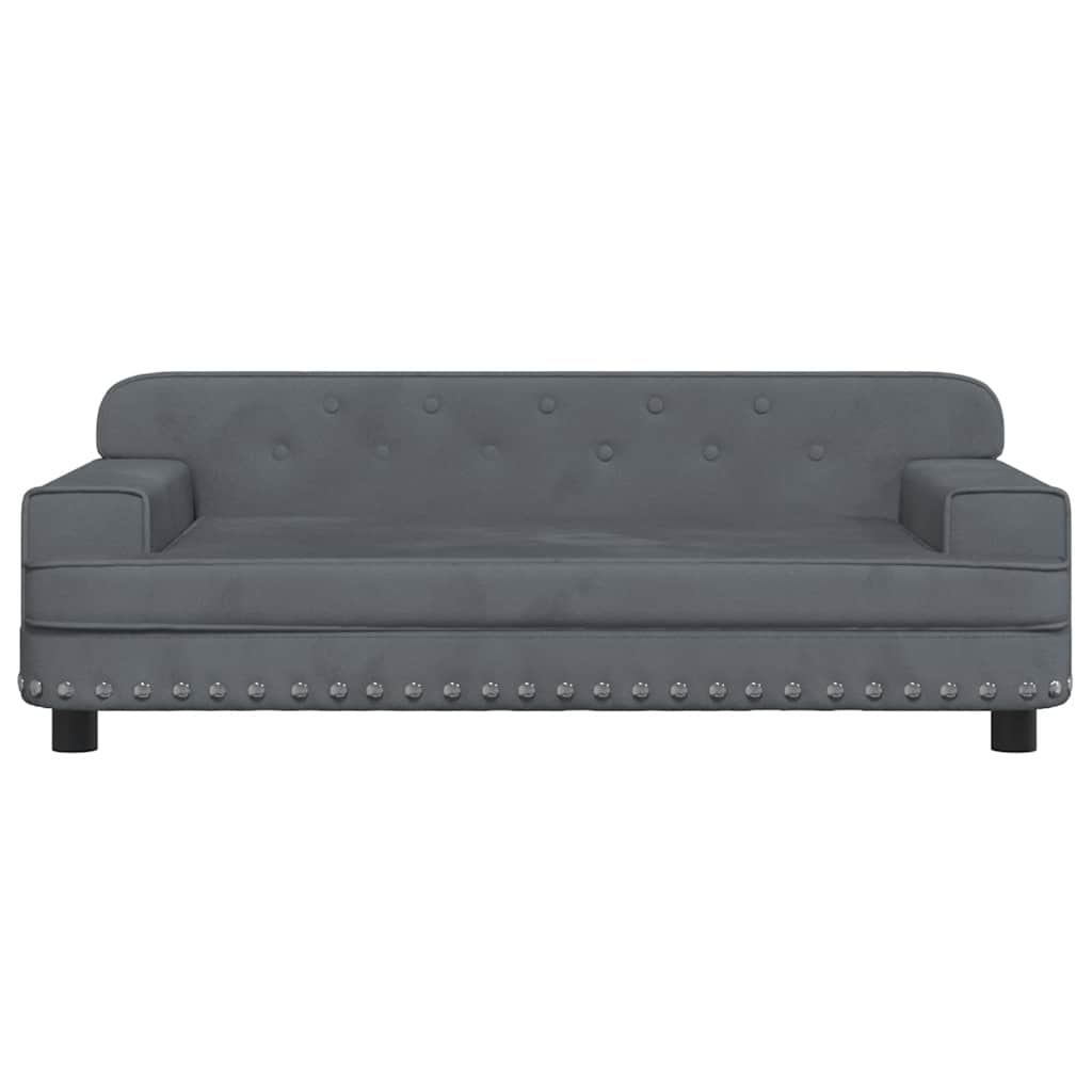 Hondenmand 90x53x30 cm fluweel donkergrijs is nu te koop bij PeponiXL, paradijselijk wonen!