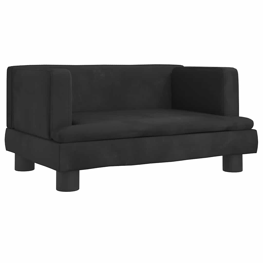 Hondenmand 60x40x30 cm fluweel zwart is nu te koop bij PeponiXL, paradijselijk wonen!
