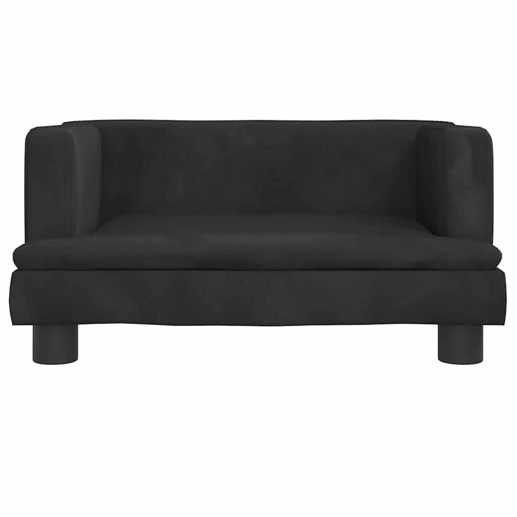 Hondenmand 60x40x30 cm fluweel zwart is nu te koop bij PeponiXL, paradijselijk wonen!