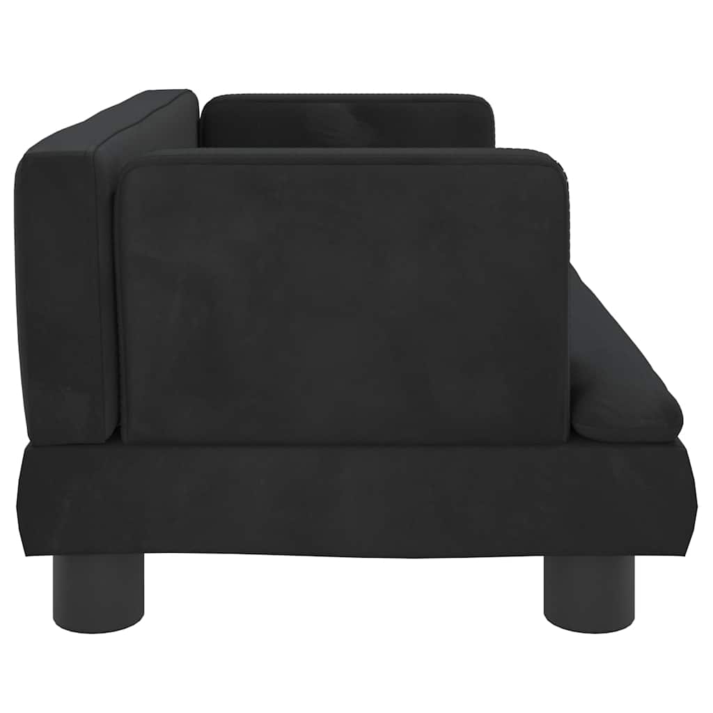 Hondenmand 60x40x30 cm fluweel zwart is nu te koop bij PeponiXL, paradijselijk wonen!
