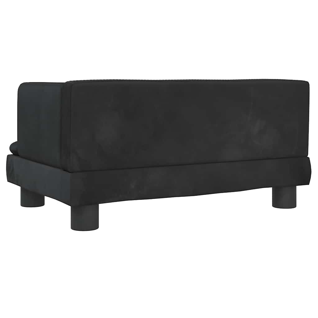 Hondenmand 60x40x30 cm fluweel zwart is nu te koop bij PeponiXL, paradijselijk wonen!