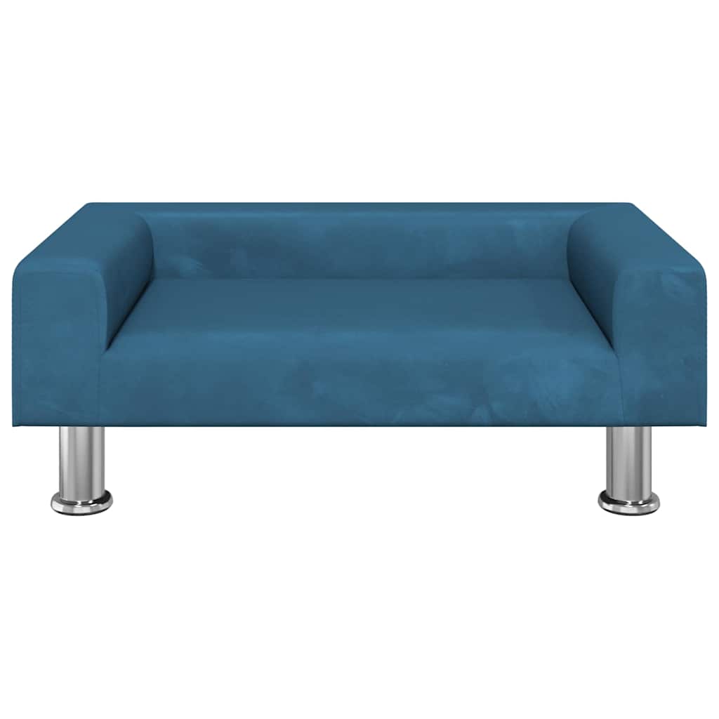 Hondenmand 70x45x26,5 cm fluweel blauw is nu te koop bij PeponiXL, paradijselijk wonen!