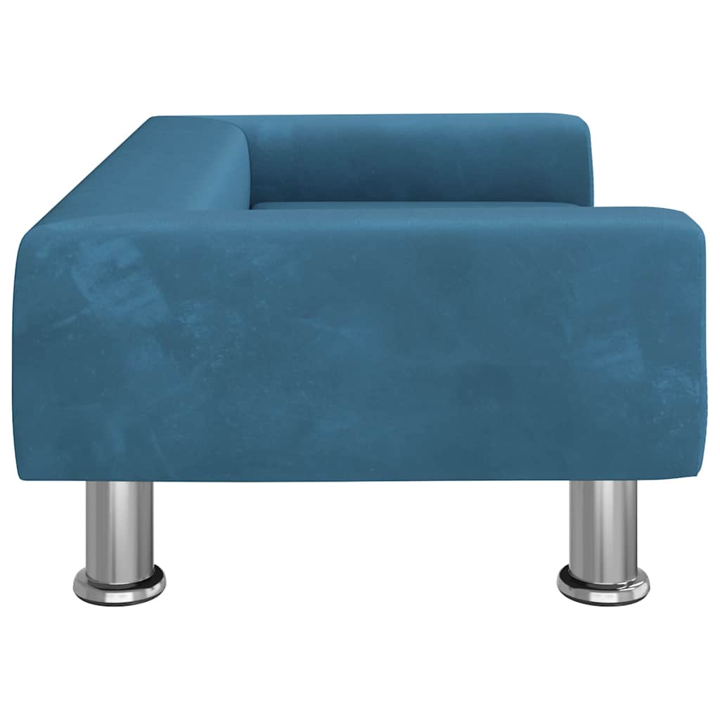 Hondenmand 70x45x26,5 cm fluweel blauw is nu te koop bij PeponiXL, paradijselijk wonen!