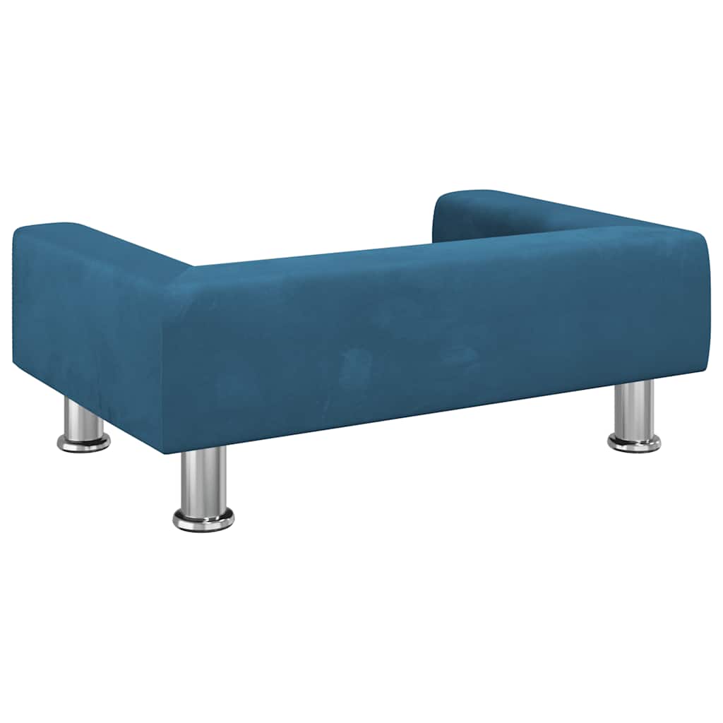 Hondenmand 70x45x26,5 cm fluweel blauw is nu te koop bij PeponiXL, paradijselijk wonen!