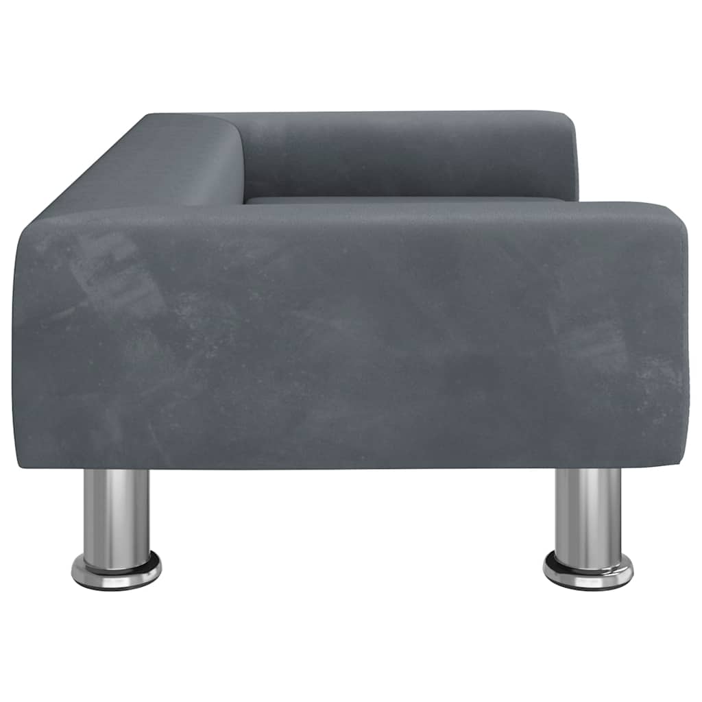 Hondenmand 70x45x26,5 cm fluweel donkergrijs is nu te koop bij PeponiXL, paradijselijk wonen!