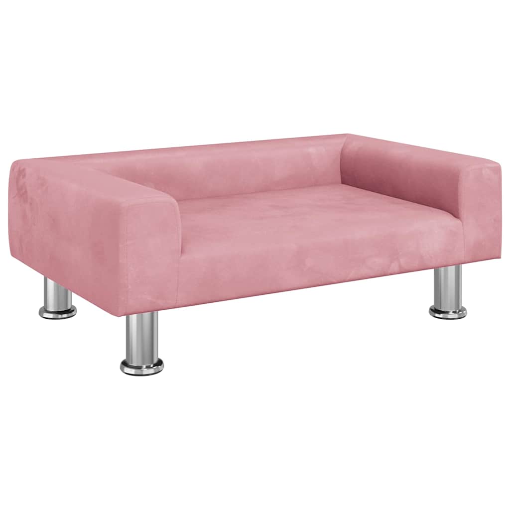 Hondenmand 70x45x26,5 cm fluweel roze is nu te koop bij PeponiXL, paradijselijk wonen!
