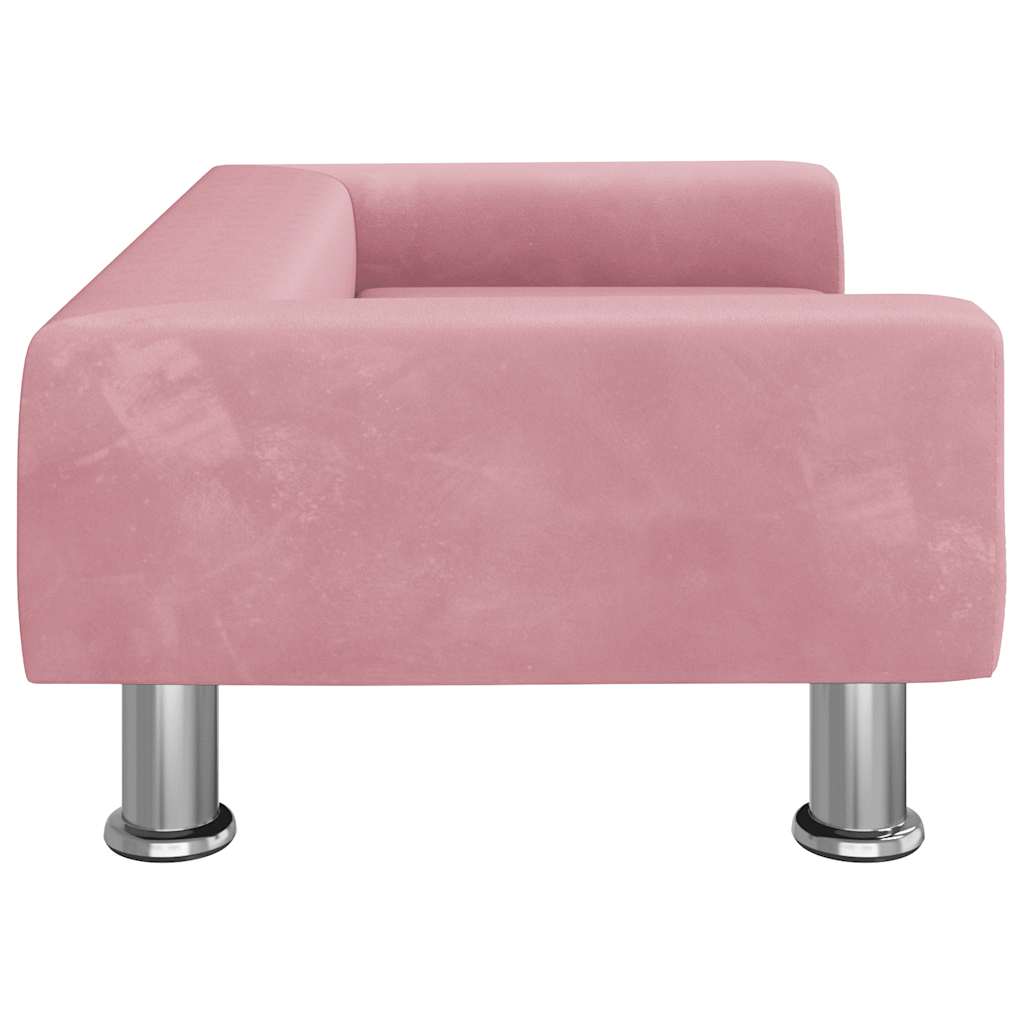 Hondenmand 70x45x26,5 cm fluweel roze is nu te koop bij PeponiXL, paradijselijk wonen!
