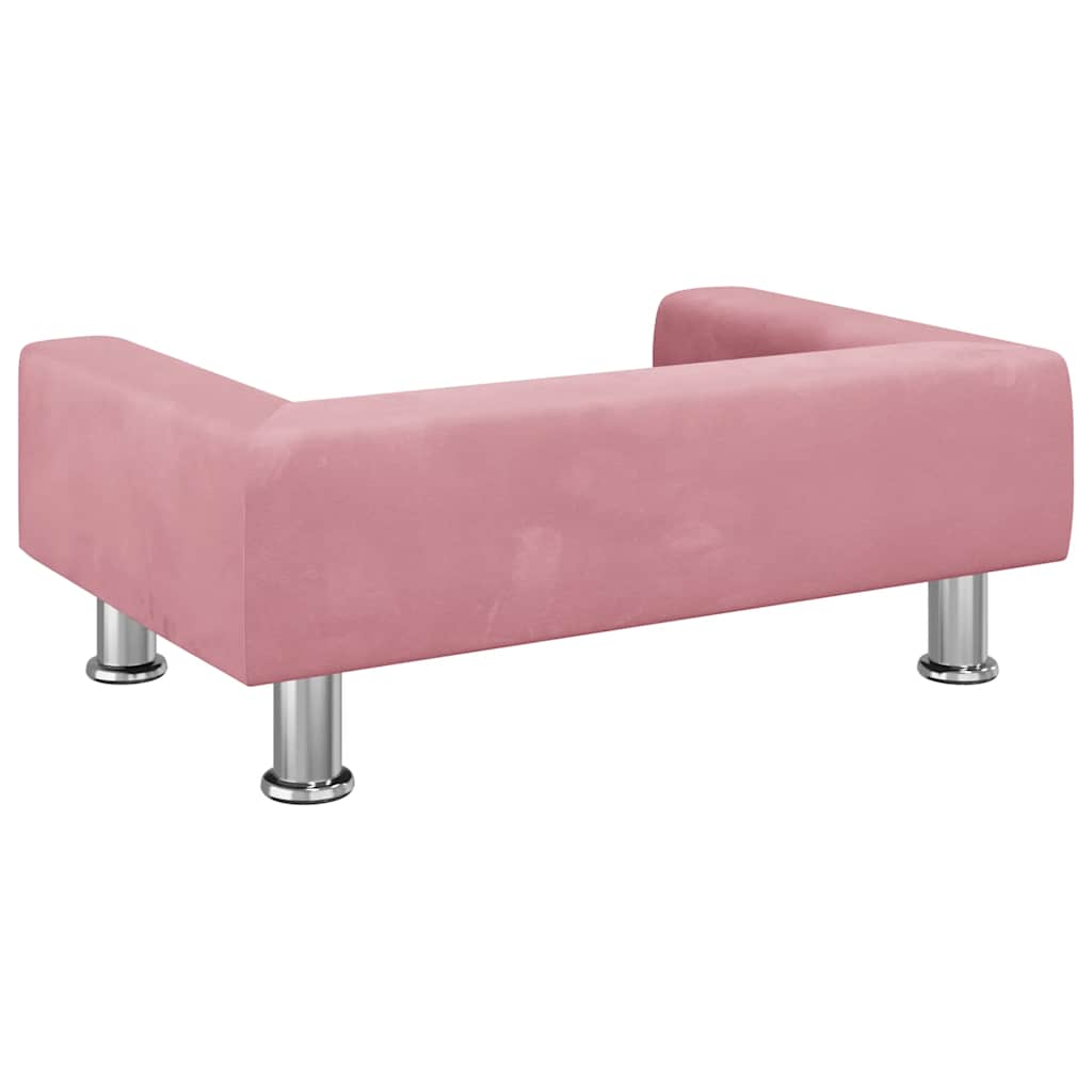 Hondenmand 70x45x26,5 cm fluweel roze is nu te koop bij PeponiXL, paradijselijk wonen!