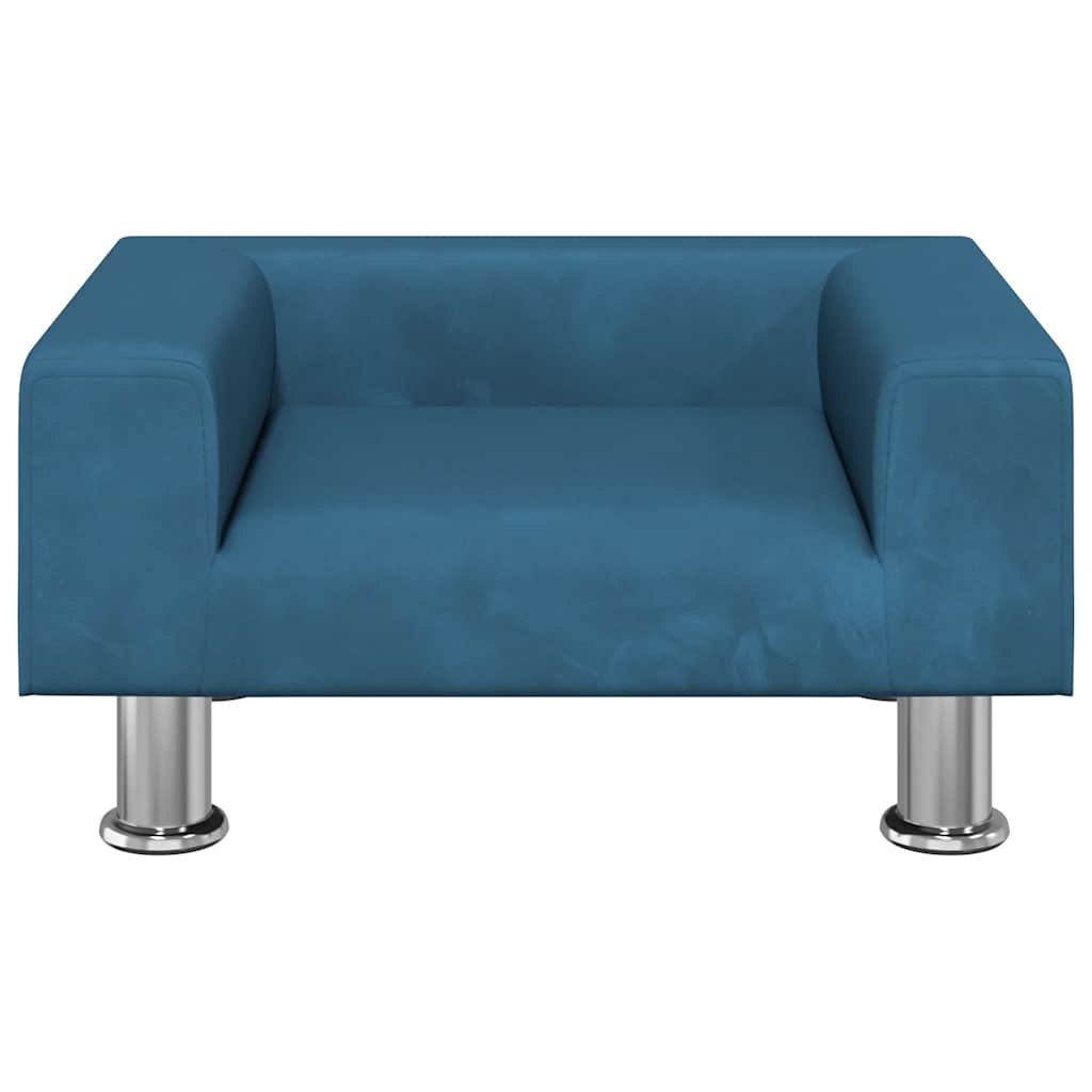 Hondenmand 50x40x26,5 cm fluweel blauw is nu te koop bij PeponiXL, paradijselijk wonen!
