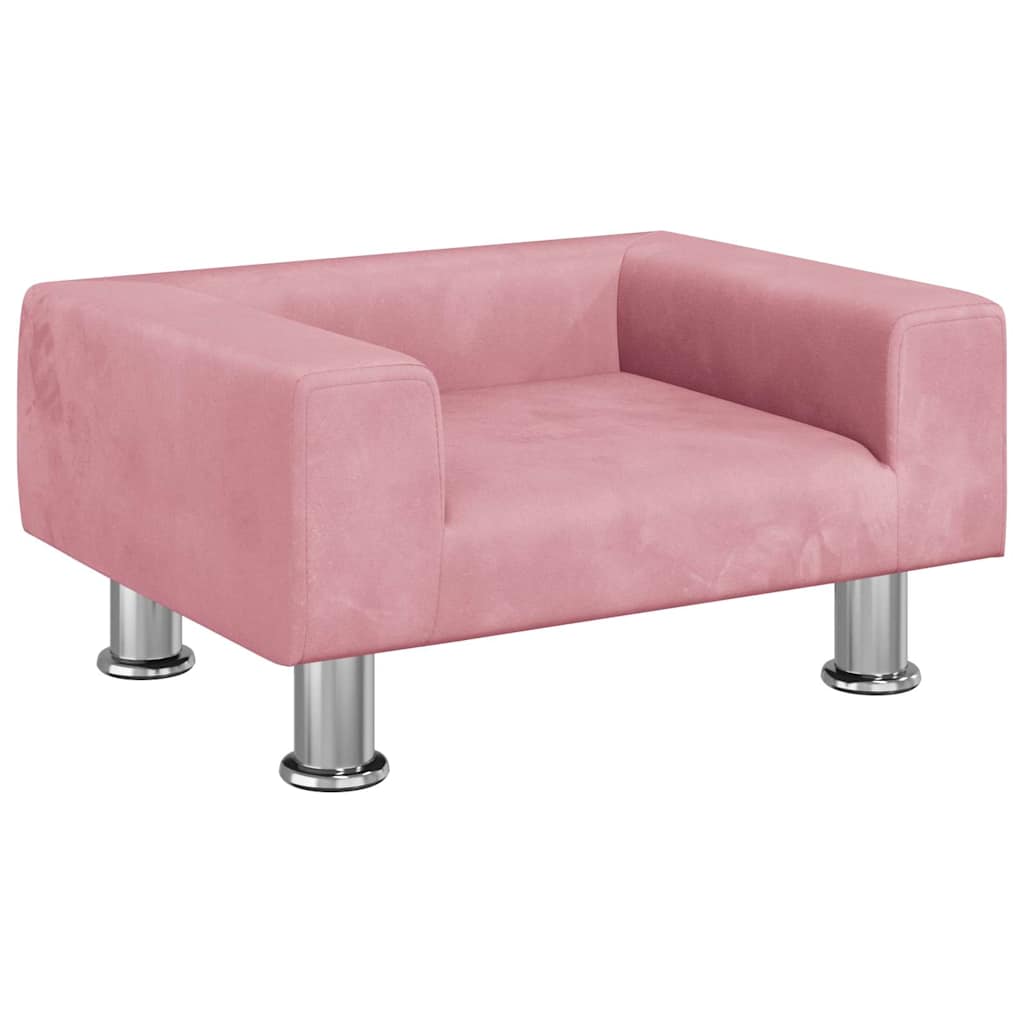 Hondenmand 50x40x26,5 cm fluweel roze is nu te koop bij PeponiXL, paradijselijk wonen!