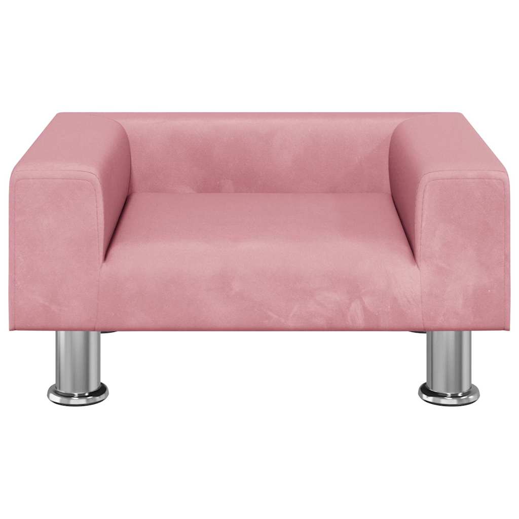 Hondenmand 50x40x26,5 cm fluweel roze is nu te koop bij PeponiXL, paradijselijk wonen!