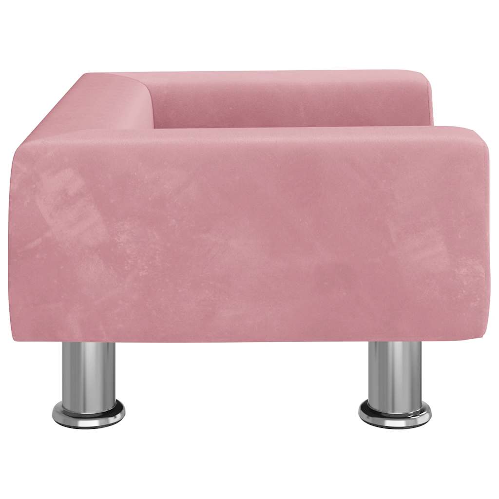 Hondenmand 50x40x26,5 cm fluweel roze is nu te koop bij PeponiXL, paradijselijk wonen!