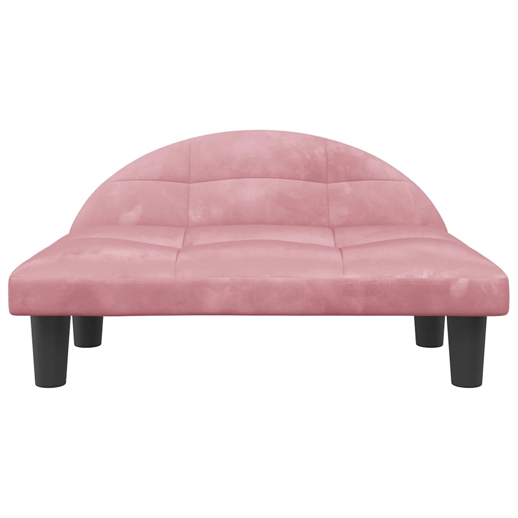 Hondenmand 70x52x30 cm fluweel roze is nu te koop bij PeponiXL, paradijselijk wonen!