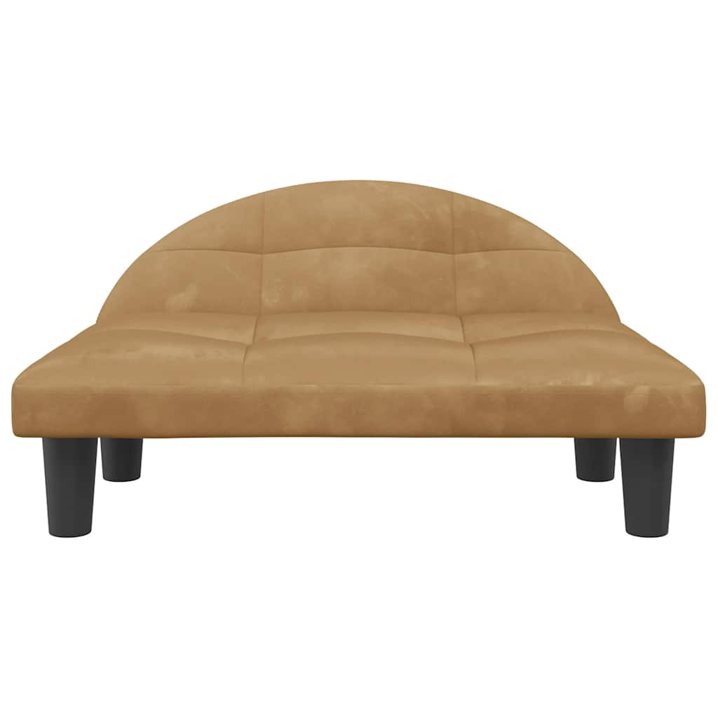 Hondenmand 70x52x30 cm fluweel bruin is nu te koop bij PeponiXL, paradijselijk wonen!