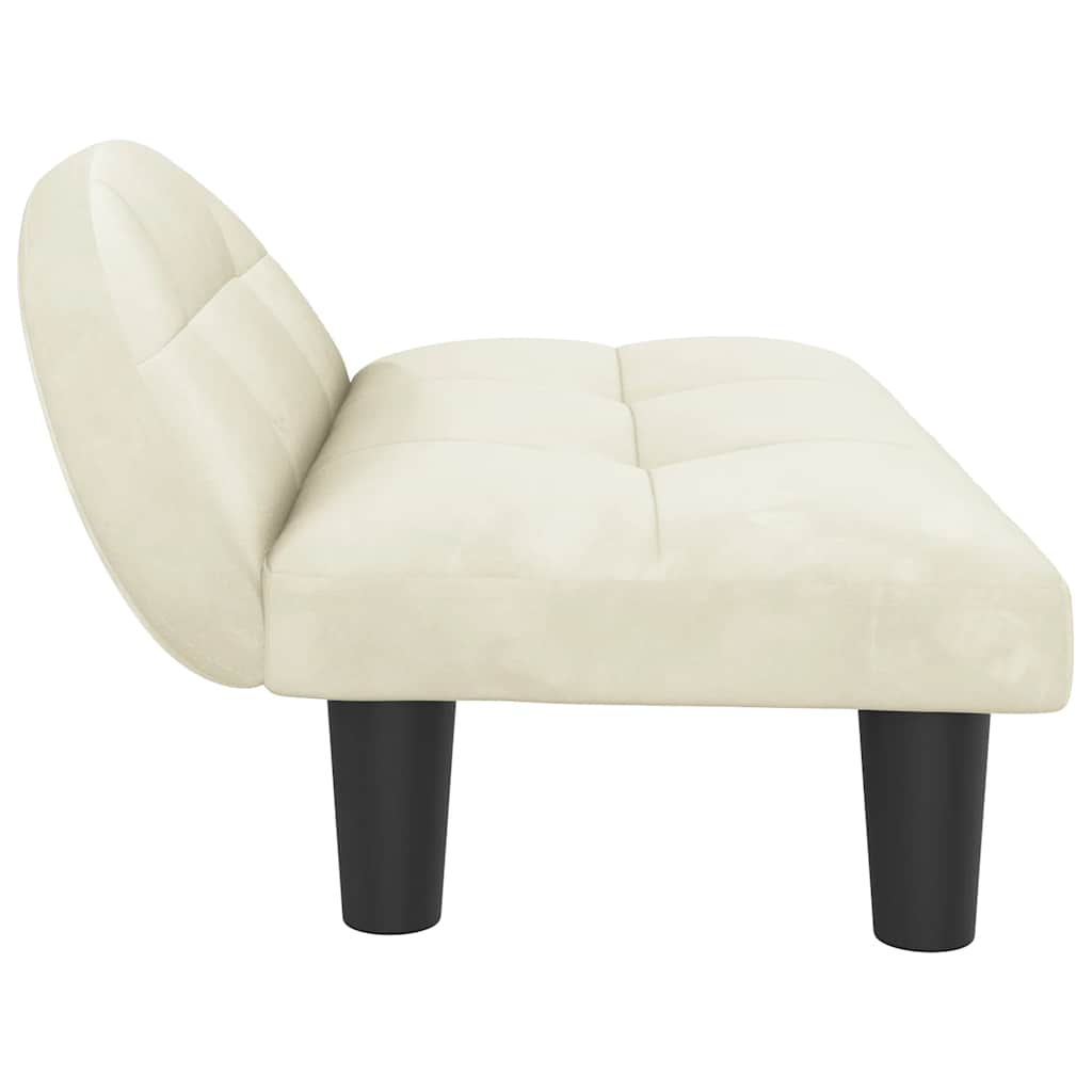 Hondenmand 70x52x30 cm fluweel crèmekleurig is nu te koop bij PeponiXL, paradijselijk wonen!