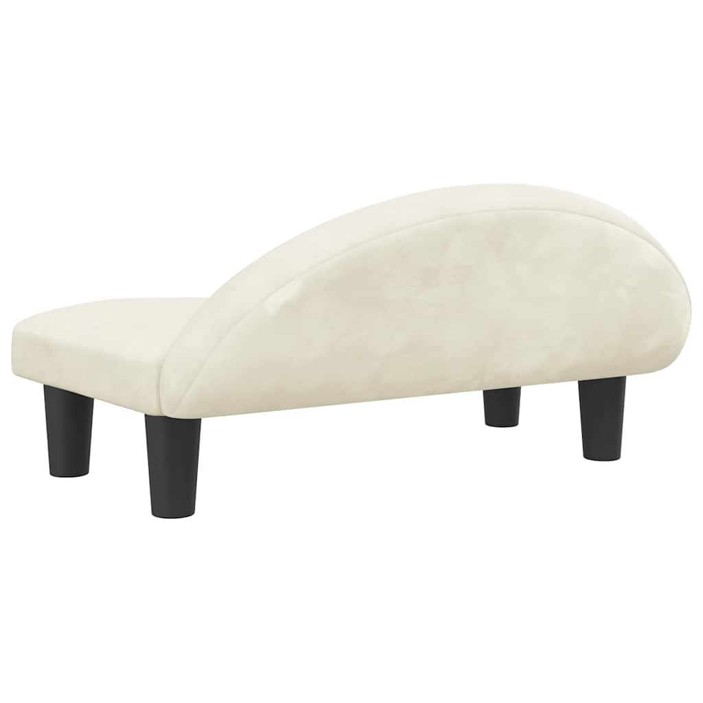 Hondenmand 70x52x30 cm fluweel crèmekleurig is nu te koop bij PeponiXL, paradijselijk wonen!