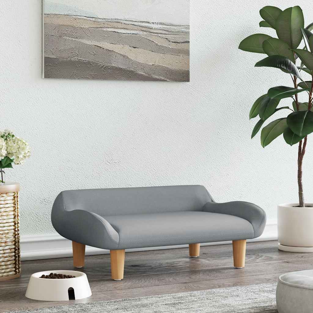 Hondenmand 70x40x24 cm stof lichtgrijs is nu te koop bij PeponiXL, paradijselijk wonen!