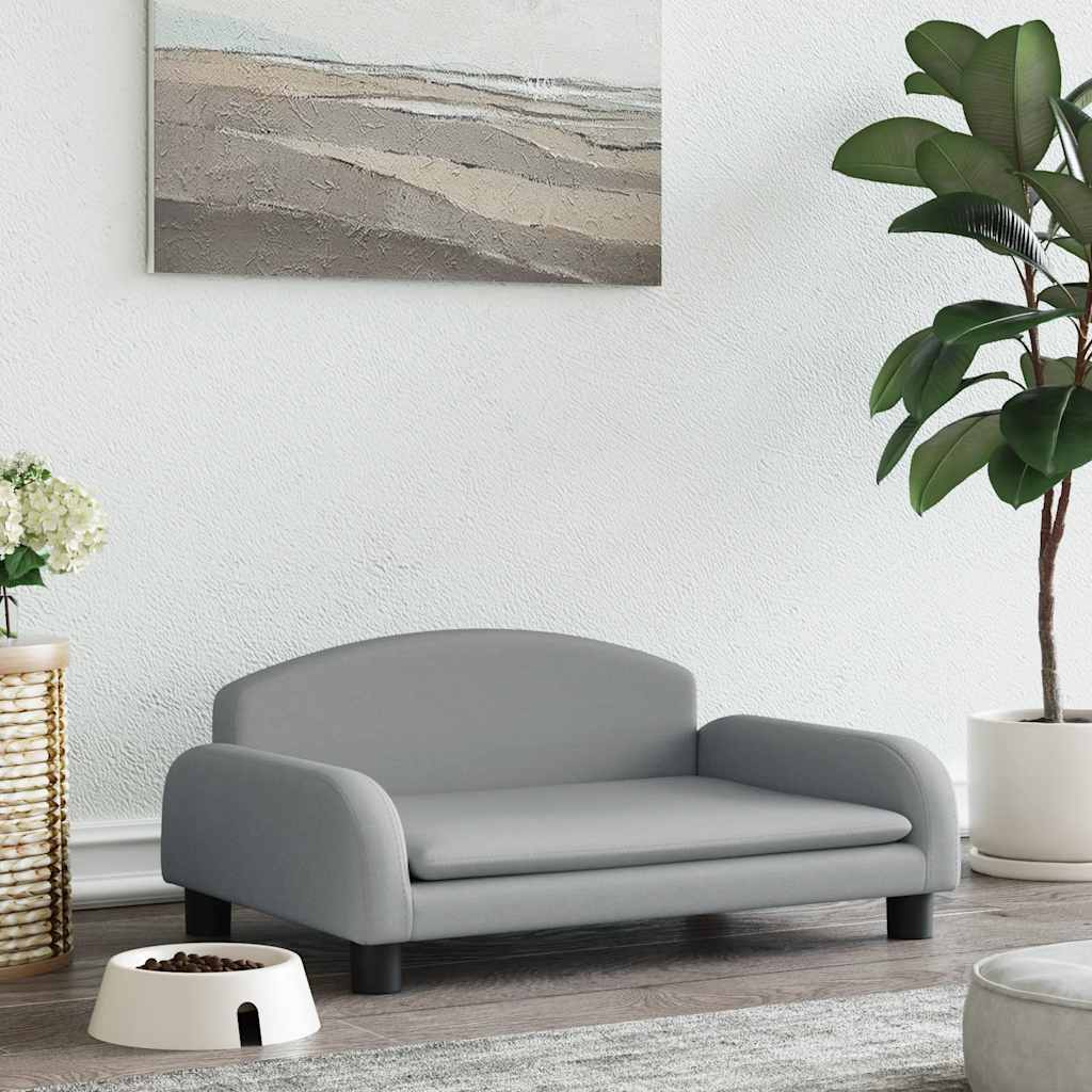 Hondenmand 70x45x30 cm stof lichtgrijs is nu te koop bij PeponiXL, paradijselijk wonen!
