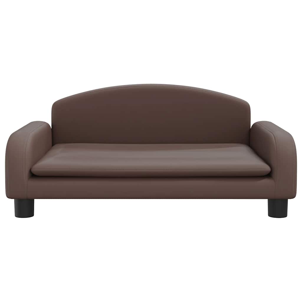 Hondenmand 70x45x30 cm kunstleer bruin is nu te koop bij PeponiXL, paradijselijk wonen!