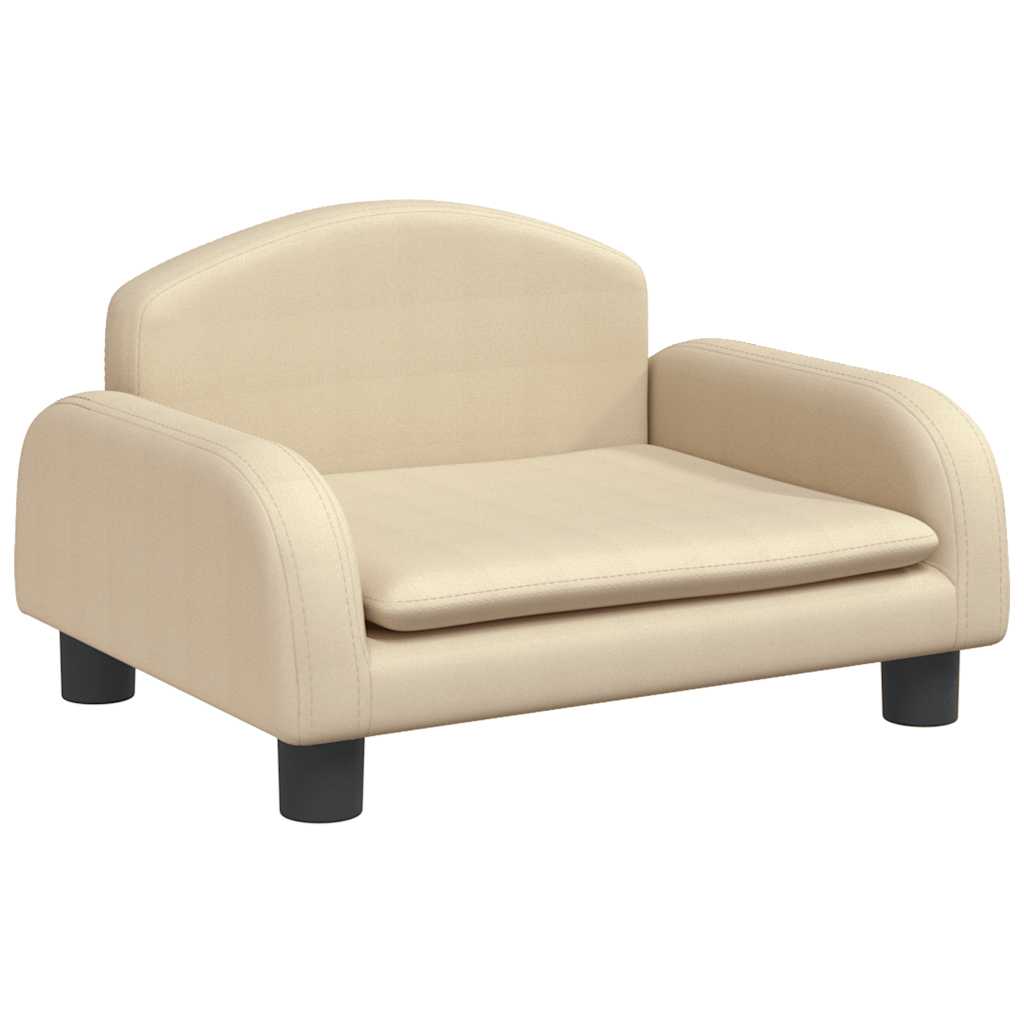 Hondenmand 50x40x30 cm stof crèmekleurig is nu te koop bij PeponiXL, paradijselijk wonen!