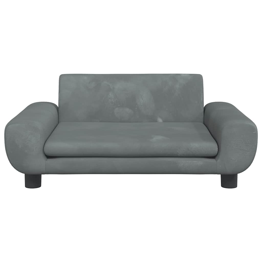 Hondenmand 70x45x33 cm fluweel donkergrijs is nu te koop bij PeponiXL, paradijselijk wonen!