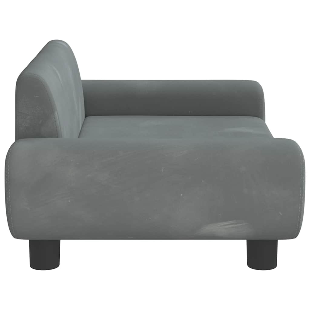 Hondenmand 70x45x33 cm fluweel donkergrijs is nu te koop bij PeponiXL, paradijselijk wonen!
