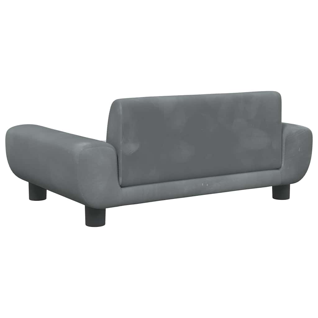 Hondenmand 70x45x33 cm fluweel donkergrijs is nu te koop bij PeponiXL, paradijselijk wonen!