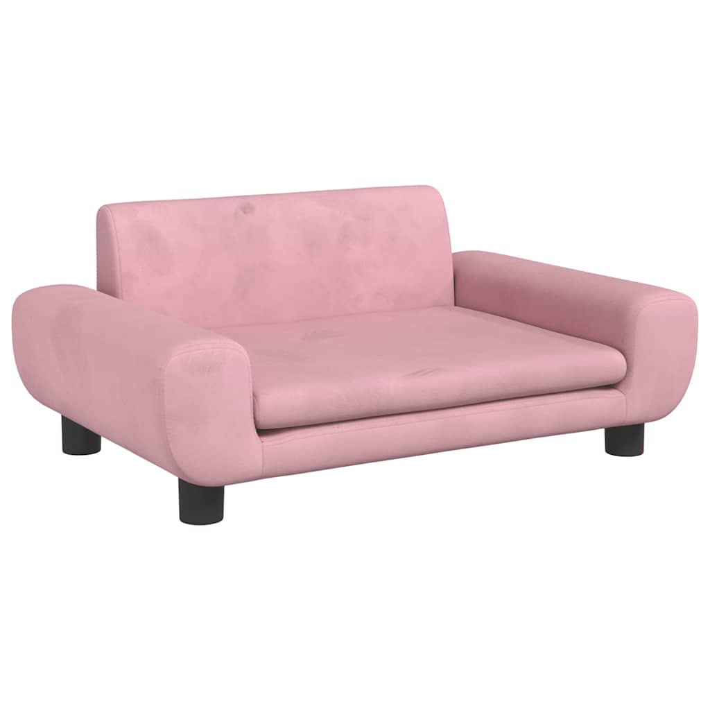 Hondenmand 70x45x33 cm fluweel roze is nu te koop bij PeponiXL, paradijselijk wonen!