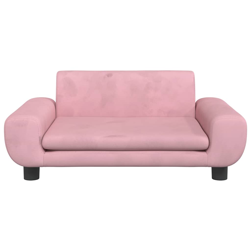 Hondenmand 70x45x33 cm fluweel roze is nu te koop bij PeponiXL, paradijselijk wonen!