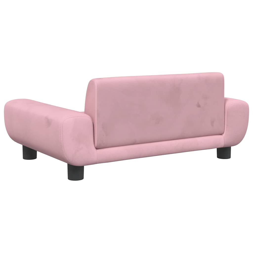 Hondenmand 70x45x33 cm fluweel roze is nu te koop bij PeponiXL, paradijselijk wonen!