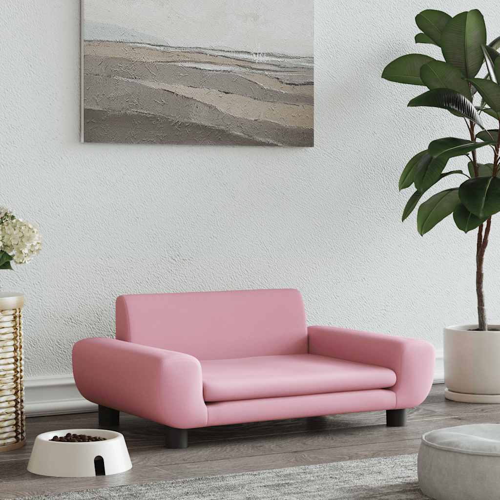 Hondenmand 70x45x33 cm fluweel roze is nu te koop bij PeponiXL, paradijselijk wonen!