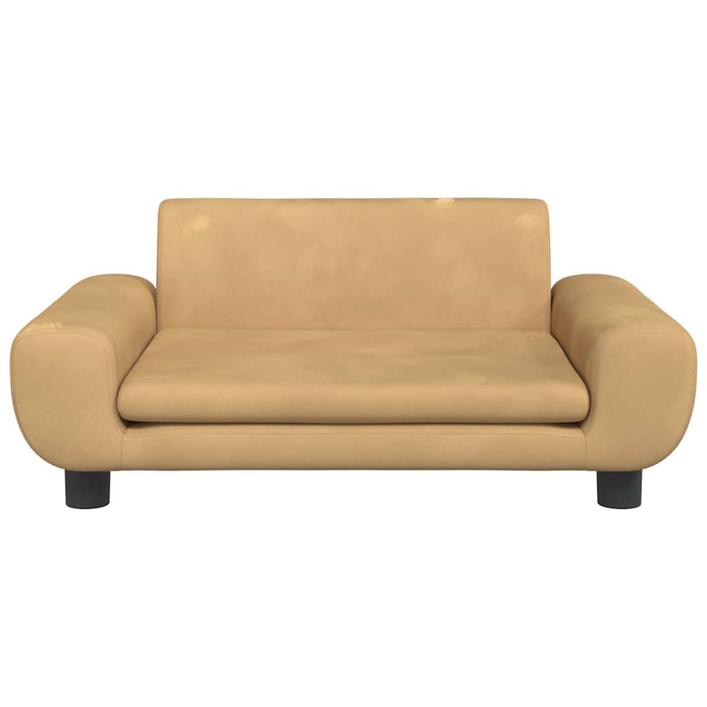 Hondenmand 70x45x33 cm fluweel bruin is nu te koop bij PeponiXL, paradijselijk wonen!