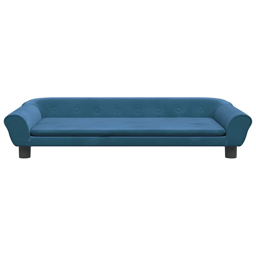 Hondenmand 100x50x21 cm fluweel blauw is nu te koop bij PeponiXL, paradijselijk wonen!