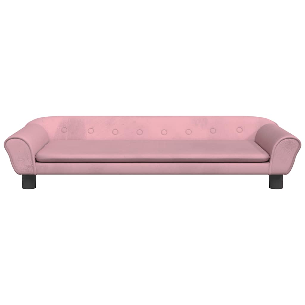 Hondenmand 100x50x21 cm fluweel roze is nu te koop bij PeponiXL, paradijselijk wonen!