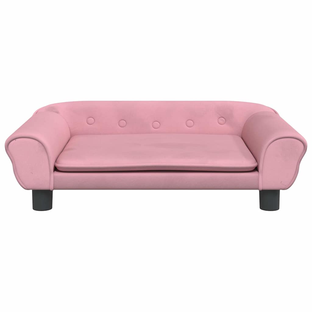 Hondenmand 70x48x22 cm fluweel roze is nu te koop bij PeponiXL, paradijselijk wonen!