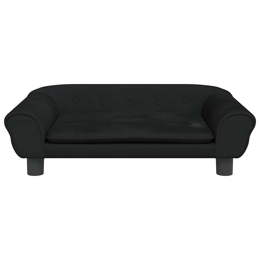 Hondenmand 70x48x22 cm fluweel zwart is nu te koop bij PeponiXL, paradijselijk wonen!