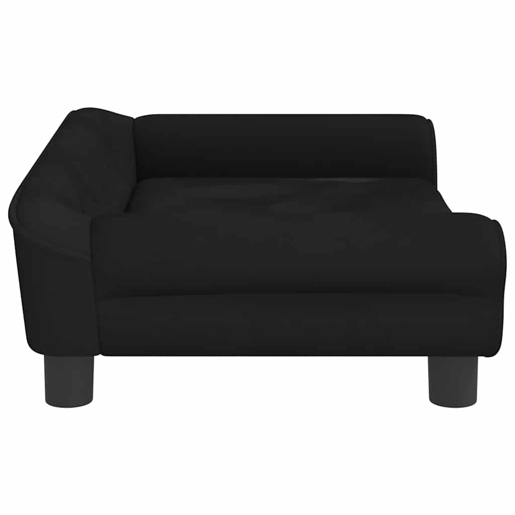 Hondenmand 70x48x22 cm fluweel zwart is nu te koop bij PeponiXL, paradijselijk wonen!
