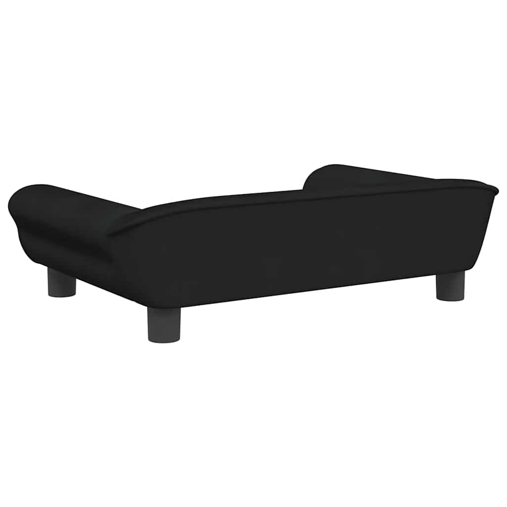 Hondenmand 70x48x22 cm fluweel zwart is nu te koop bij PeponiXL, paradijselijk wonen!