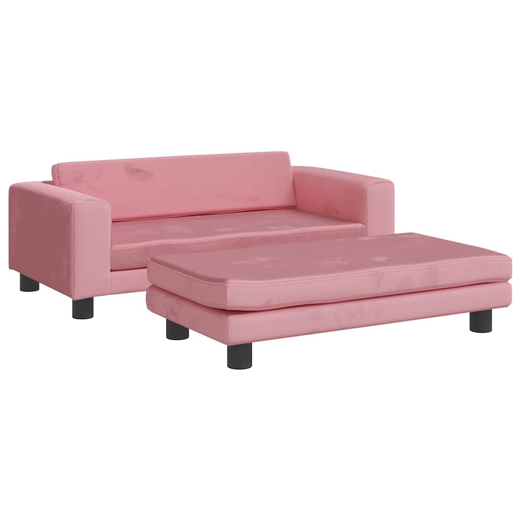 Hondenmand met verlengstuk 100x50x30 cm fluweel roze is nu te koop bij PeponiXL, paradijselijk wonen!