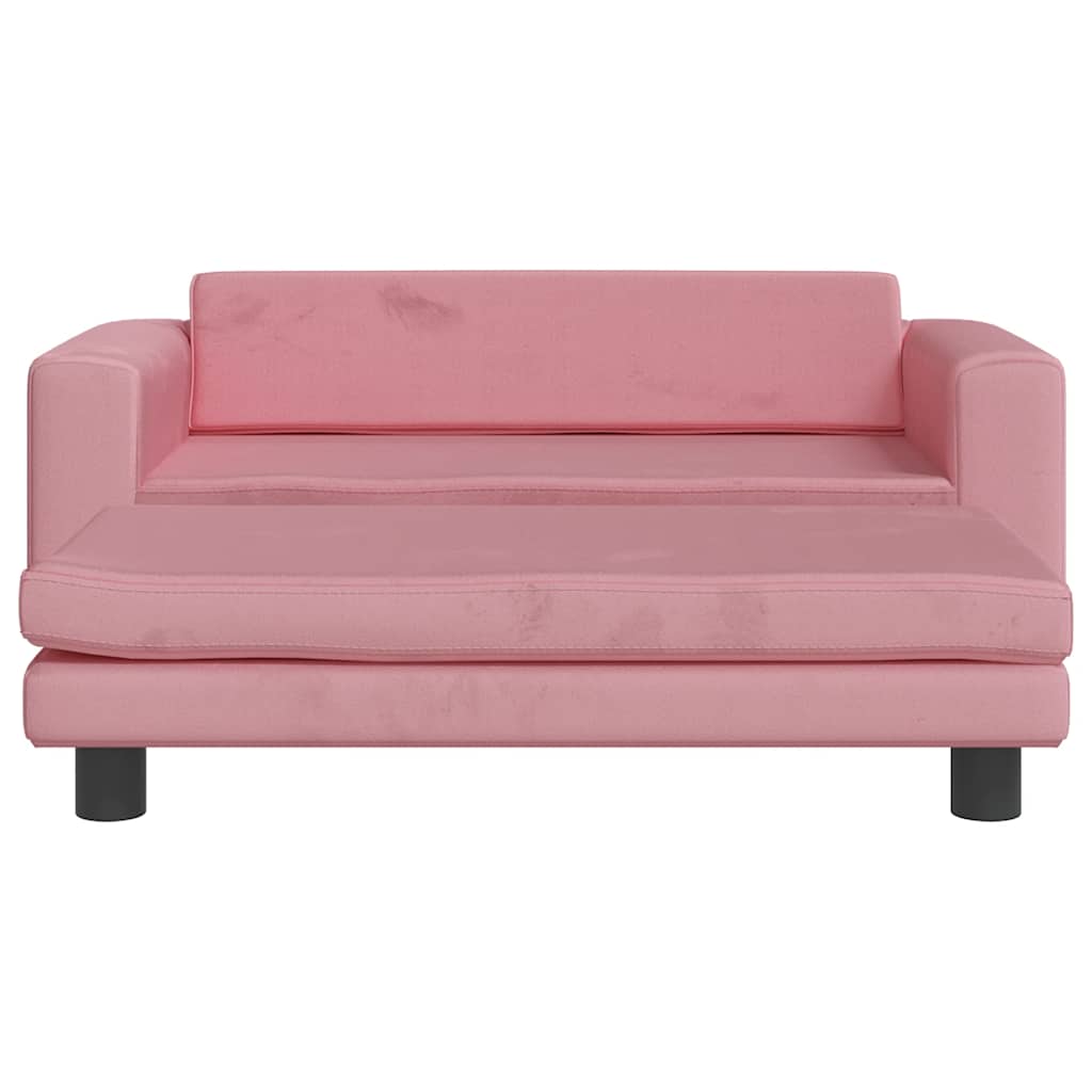 Hondenmand met verlengstuk 100x50x30 cm fluweel roze is nu te koop bij PeponiXL, paradijselijk wonen!